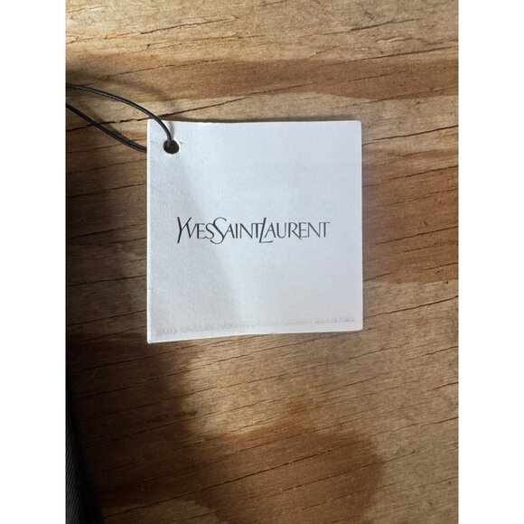 Yves Saint Laurent Black & Gold Beaute Makeup Pouch With Zipper Closure - Picture 3 of 6